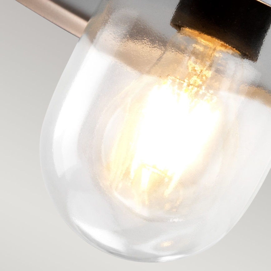 Elstead - Utomhusväggarmatur KLAMPENBORG 1xE27/60W/230V IP44 matt krom